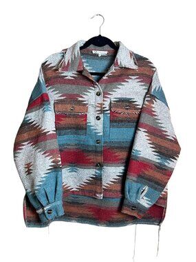 Collection By Cezele Southwestern Aztec Shacket‎ Medium Boho